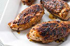 Charcoal-Grilled Bone-In Chicken Breasts