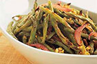 Roasted Green Beans with Red Onion and Walnuts