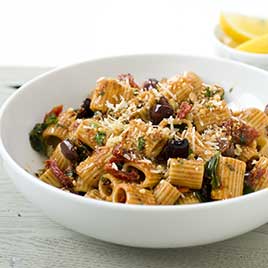 Pasta with Olives, Garlic, and Herbs