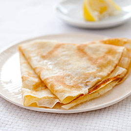 Crepes with Honey and Toasted Almonds
