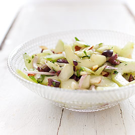Cucumber Salad with Jalapeno, Cilantro, and Pepitas