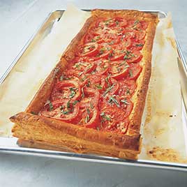 Sun-Dried Tomato and Mozzarella Tart