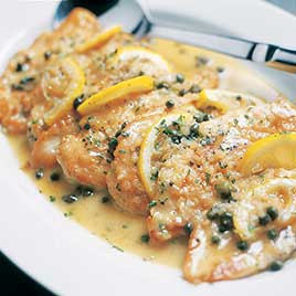 Chicken Piccata with Prosciutto