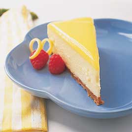 Goat Cheese and Lemon Cheesecake with Hazelnut Crust