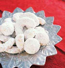 Pecan or Walnut Crescent Cookies